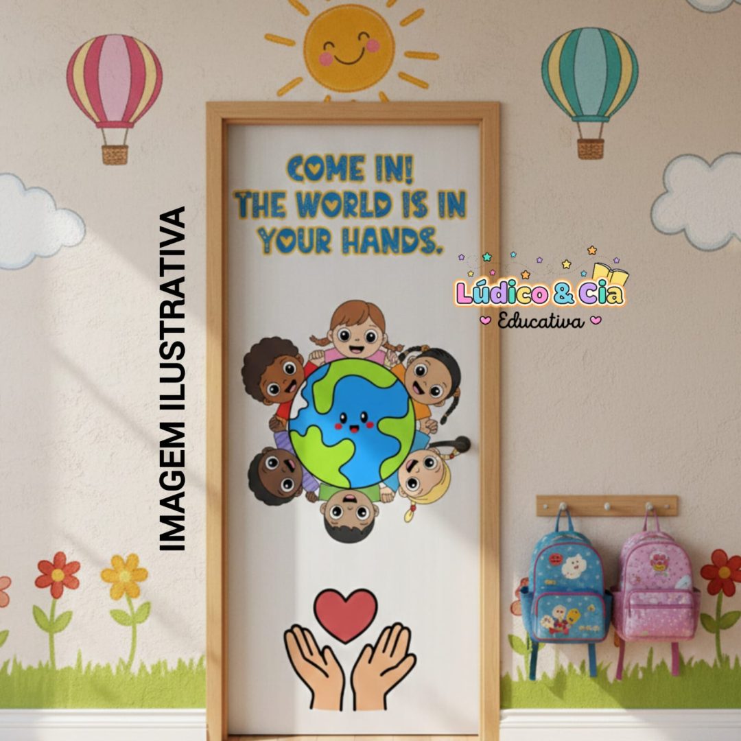 ❤️ Painel de porta volta às aulas em inglês❤️