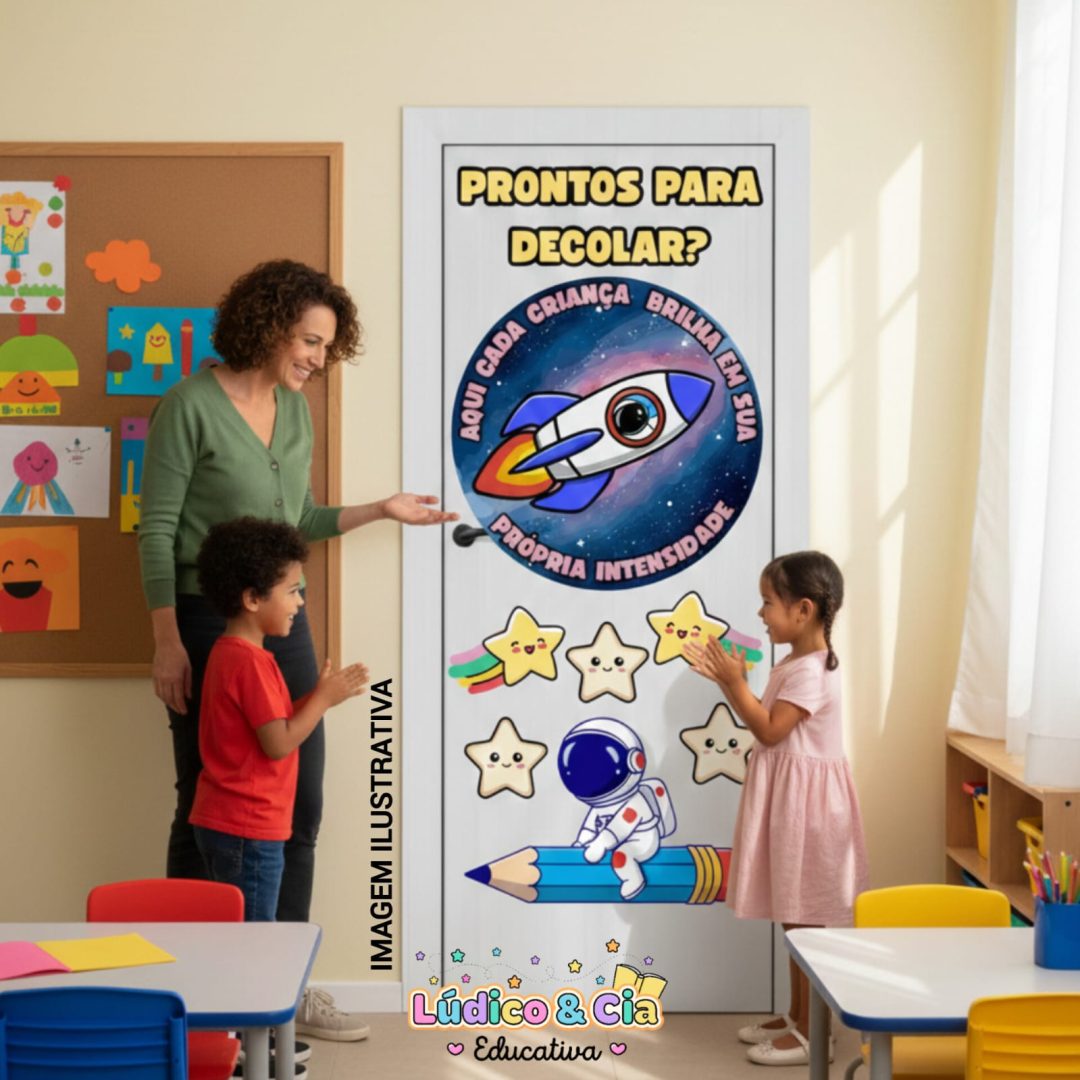 Painel de porta astronauta